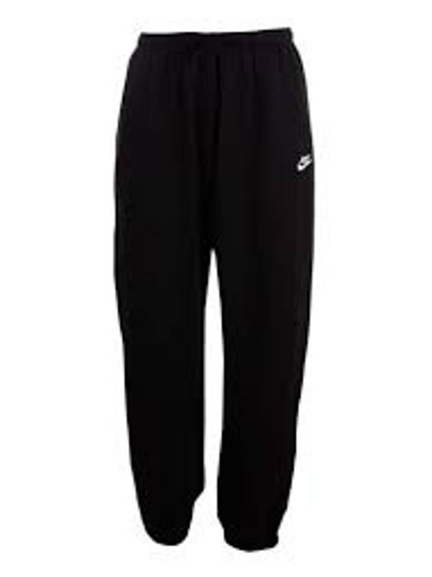 Club Fleece Mid-Rise Oversized Track Pants Black - NIKE - BALAAN 11