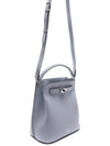 Small Classic Grain Islington Bucket Bag Poplin Blue - MULBERRY - BALAAN 4