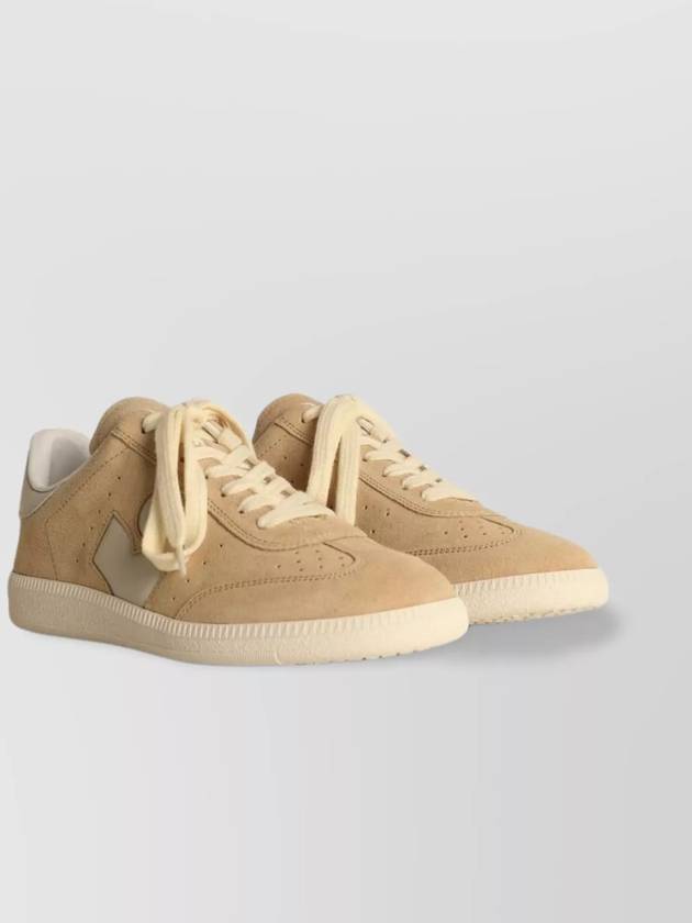 Bryce Suede Low Top Sneakers Beige - ISABEL MARANT - BALAAN 3