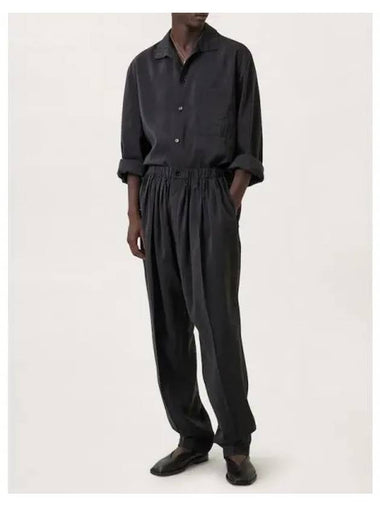 Men s Pleated Relaxed Fit Pants Trousers Squid Ink Domestic Product GM0023033171037 - LEMAIRE - BALAAN 1