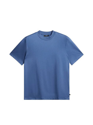 Ace Mock Neck Short Sleeve T-Shirt Bijou Blue - J.LINDEBERG - BALAAN 1