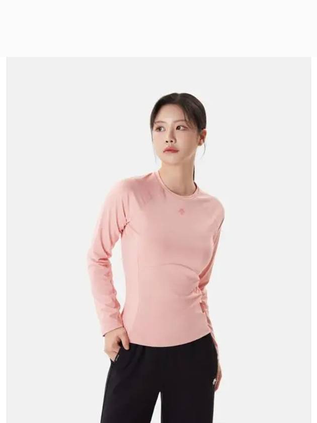 Women s Basic Long Sleeve T Shirt Coral SP312TTL81 - DESCENTE - BALAAN 1