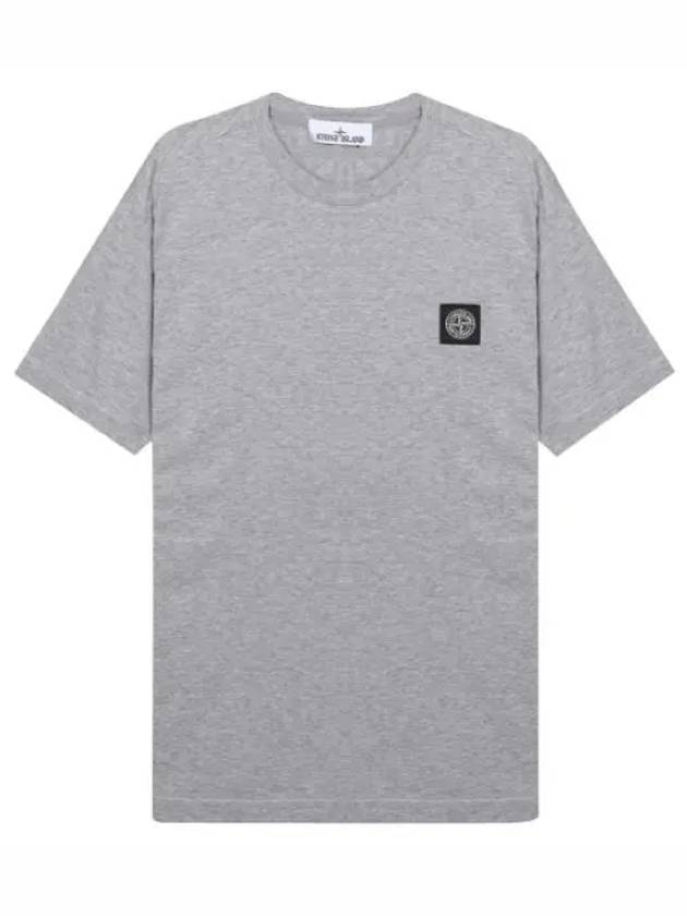 Logo patch t shirt men s short sleeve - STONE ISLAND - BALAAN 1