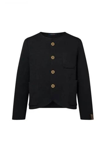 Collarless knit jacket 1AFTYT - LOUIS VUITTON - BALAAN 1