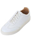 Deerskin Trainers Latex Sole Low Top Sneakers White - BRUNELLO CUCINELLI - BALAAN 3