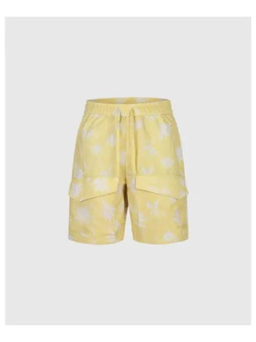 TRAVISMATHEW Men s Pattern Print Shorts Mustard - TRAVIS SCOTT - BALAAN 1