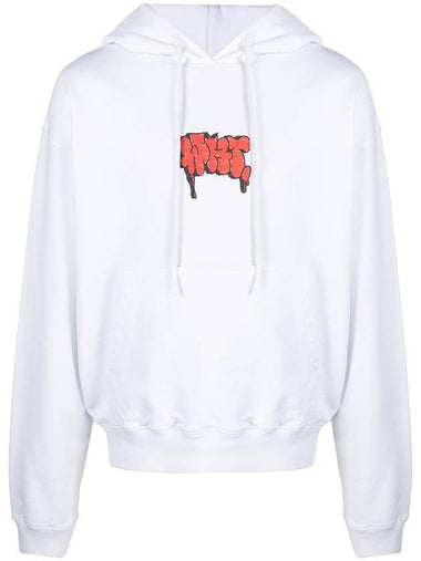 Men's Graffiti Logo Hoodie White - OFF WHITE - BALAAN 1