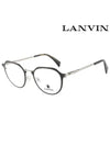 Glasses Frame LNV2113 001 Round Metal Women s - LANVIN - BALAAN 1