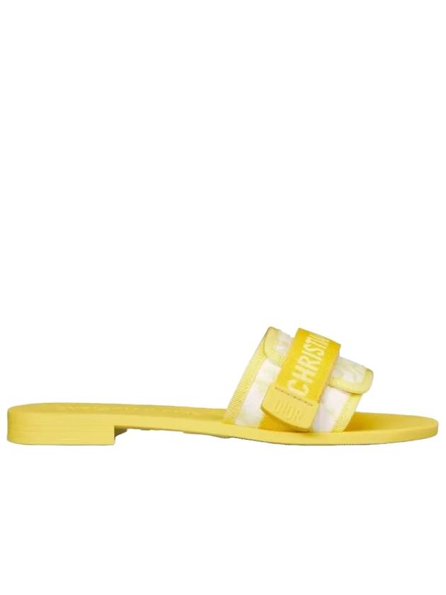 Dioriviera Revolution Toile De Jouy Soleil Motif Slippers Lemon Yellow - DIOR - BALAAN 2