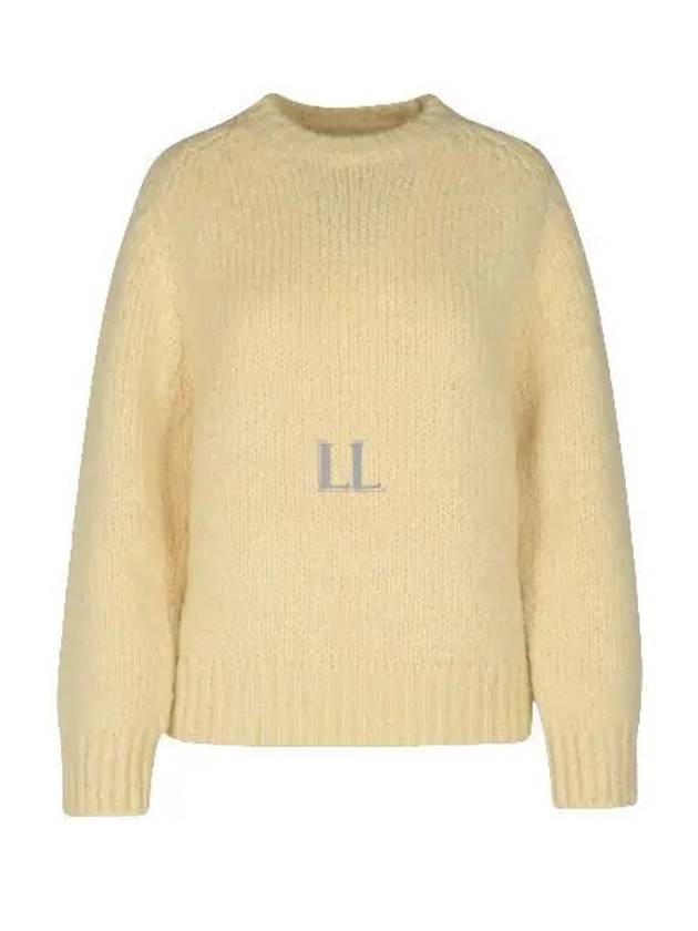 Mohair Blend Knit Top Cream - JIL SANDER - BALAAN 2