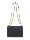 Saffiano Leather Envelope Chain Shoulder Bag Black - PRADA - BALAAN 5