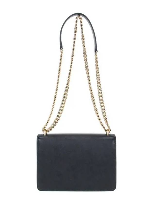 Saffiano Leather Envelope Chain Shoulder Bag Black - PRADA - BALAAN 5