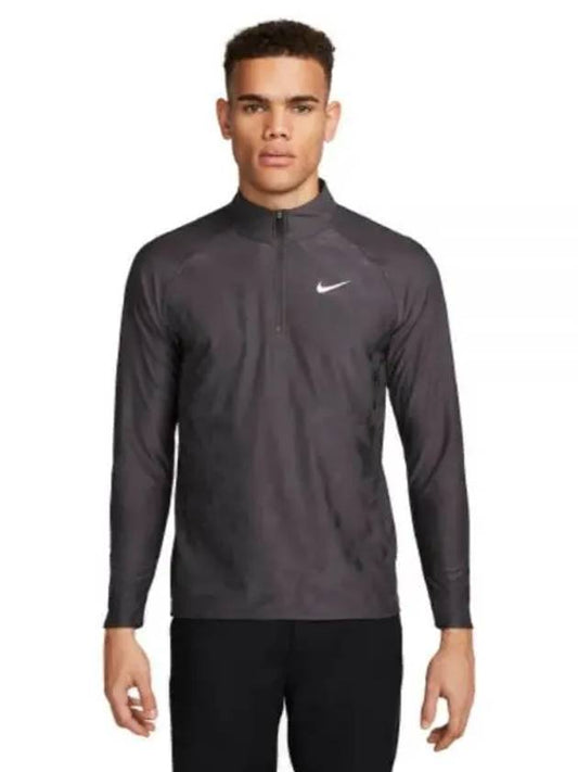 Golf Dri-Fit ADV Tour Half Zip Long Sleeve T-Shirt Anthracite - NIKE - BALAAN 2