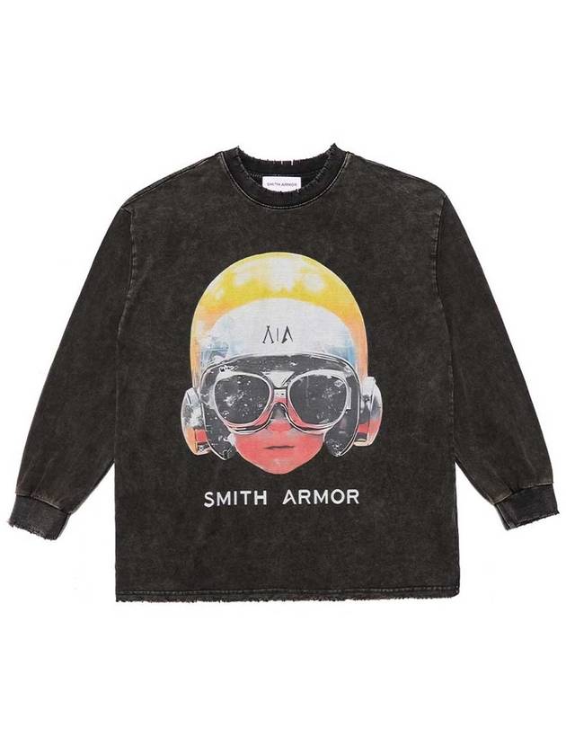 Unisex SA Pilot Printing Washing Sweatshirt - SMITH ARMOR - BALAAN 4