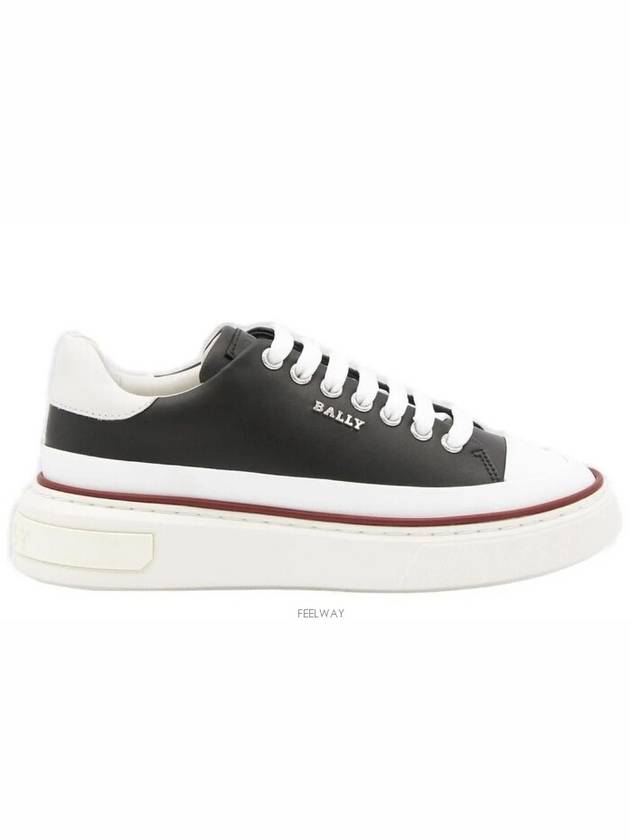 Maily Leather Low-Top Sneakers Black - BALLY - BALAAN 2