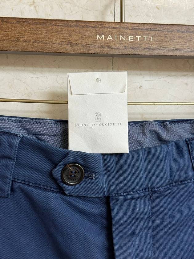 Cotton Cargo Pants Blue 46 - BRUNELLO CUCINELLI - BALAAN 4