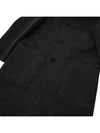 Wool Single Coat Dark Grey - AMI - BALAAN 8