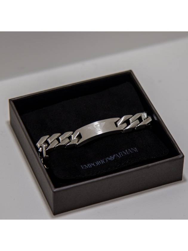 Logo Chain Bracelet Silver - EMPORIO ARMANI - BALAAN 3