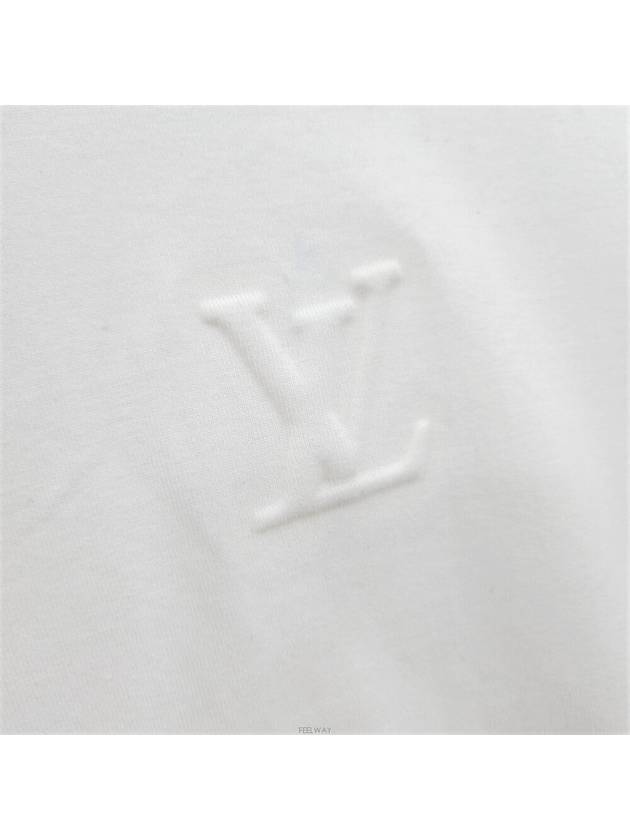 Lux You L LV embossed white short sleeve t shirt 1AA5E1 - LOUIS VUITTON - BALAAN 4