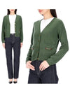 Horsebit Cashmere Cardigan Green 628412XKBH93087 - GUCCI - BALAAN 2