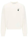 Bubble Arrow Crew Neck Sweatshirt White - OFF WHITE - BALAAN 2