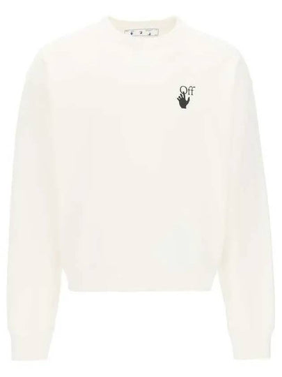 Arrow Crew Neck Sweatshirt White - OFF WHITE - BALAAN 2