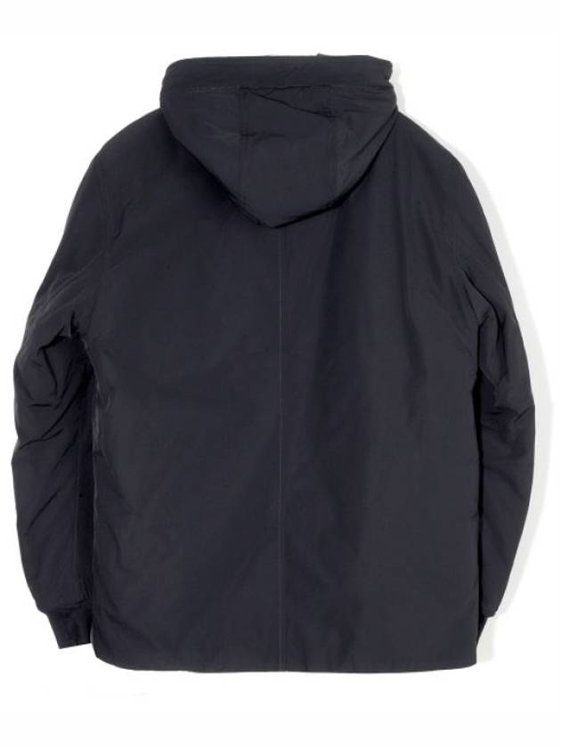 Logo Wappen Patch Hooded Jacket Black - STONE ISLAND - BALAAN 3