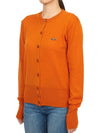 Bea Logo Wool Cardigan Orange - VIVIENNE WESTWOOD - BALAAN 4