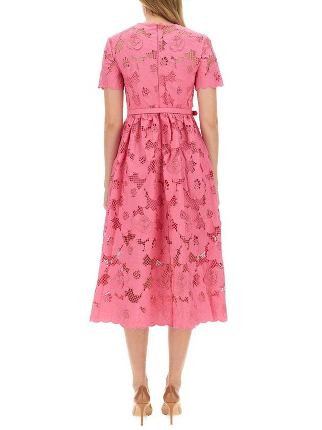 Self-Portrait Cotton Midi Dress - SELF PORTRAIT - BALAAN 3