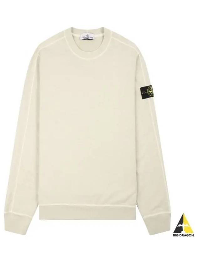 Logo Patch Crew Neck Sweatshirt Pistacchio - STONE ISLAND - BALAAN 2