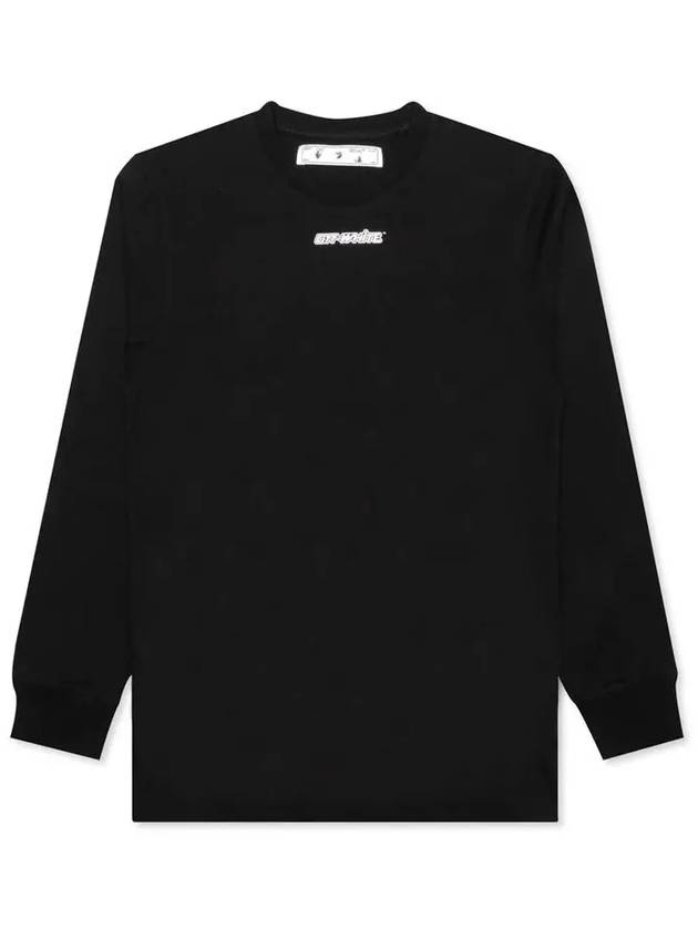 Logo Marker Long Sleeve T-Shirt Black - OFF WHITE - BALAAN.