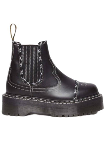 2976 Gothic Americana Leather Platform Chelsea Boots Black - DR. MARTENS - BALAAN 1