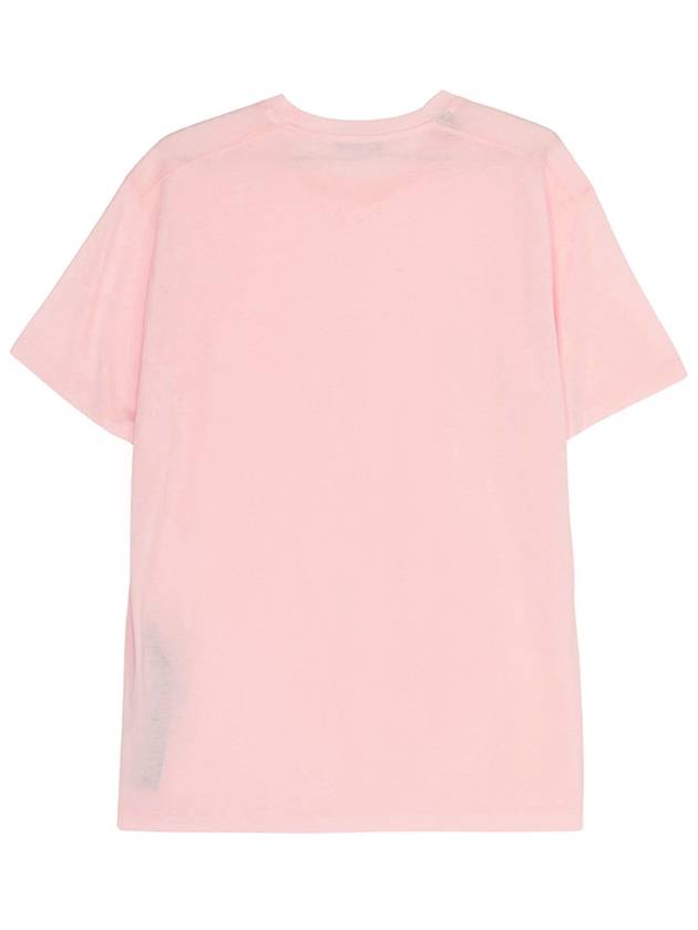 Men's Lyocell Round Neck Cotton Short Sleeve T-Shirt Pink - TOM FORD - BALAAN 3