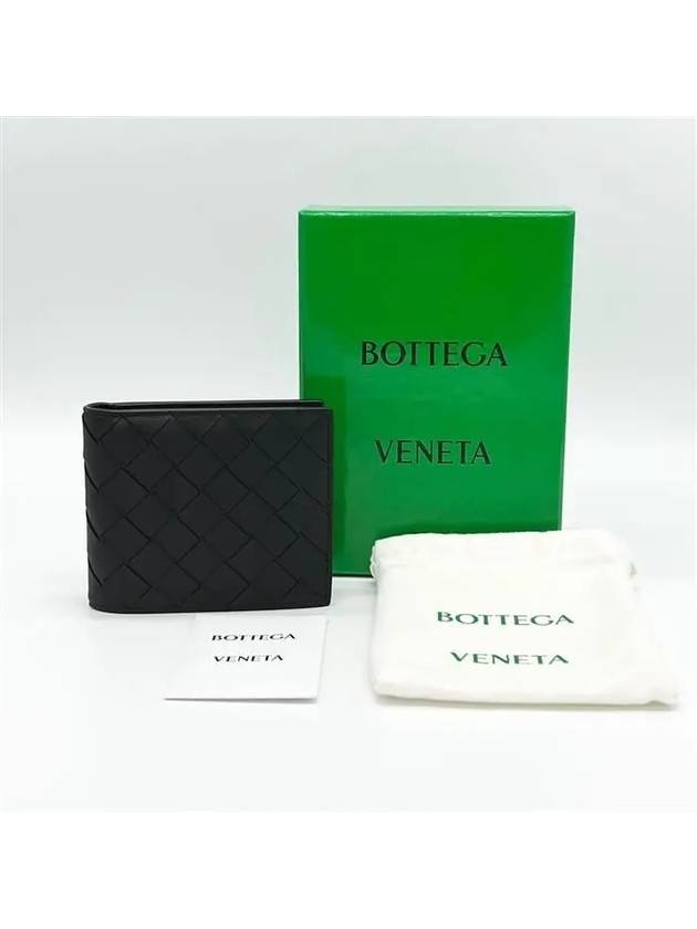 Intrecciato Leather Half Wallet Black - BOTTEGA VENETA - BALAAN 11