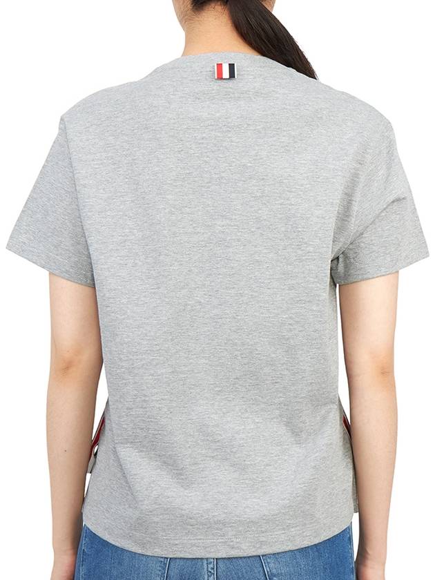 Midweight Jersey Boxy Pocket Short Sleeve T-Shirt Light Grey - THOM BROWNE - BALAAN 5