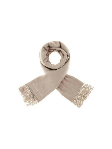 Women s Embroidered Logo Cashmere Stole Cream - EMPORIO ARMANI - BALAAN 1