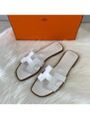 Oran Women Sandals Slippers White - HERMES - BALAAN 1