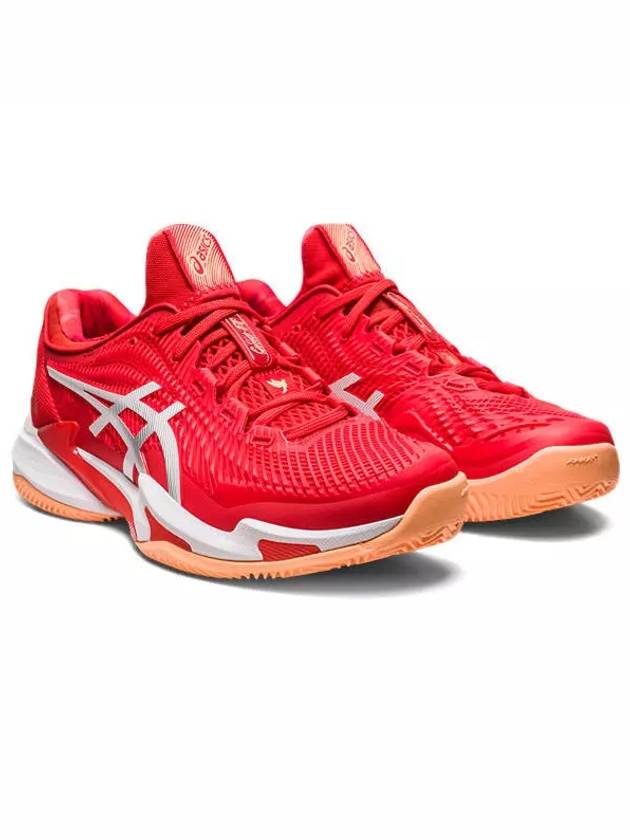 Court FF 3 Novak Clay Low Top Sneakers Fiery Red - ASICS - BALAAN 6