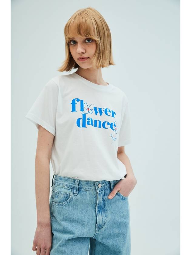 Flower Dance Short Sleeved T ShirtWhite - OPENING SUNSHINE - BALAAN 4