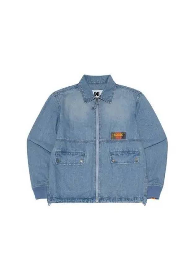 KODAK Apparel Kodacolor stand neck denim jacket - KODO - BALAAN 1