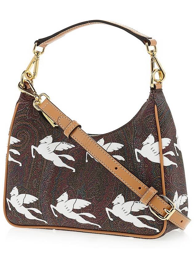 Stampa Pegasus Shoulder Bag Brown White - ETRO - BALAAN 3