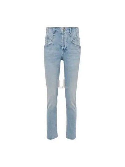 Niliane Slim Denim Jeans Light Blue - ISABEL MARANT - BALAAN 2