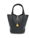 Picotin Lock 22 Tote Bag Gold Noir - HERMES - BALAAN 2