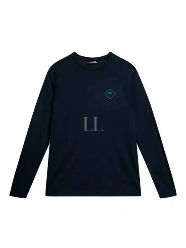 Men's Shaun Wool Long Sleeve T-Shirt Navy - J.LINDEBERG - BALAAN 2