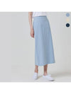 Linen Half Banding Long H-Line Skirt 3 Colors - EXCONTAINER - BALAAN 1