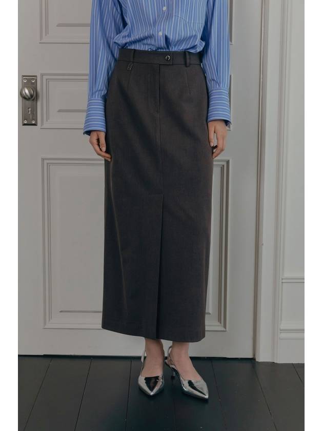 LUXE LONG SKIRT GRAY - ILROZE - BALAAN 2