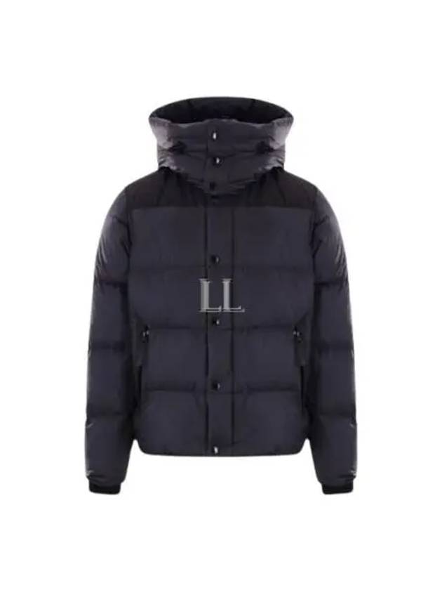 Detachable Sleeve Hooded Short Padding Navy - BURBERRY - BALAAN 2