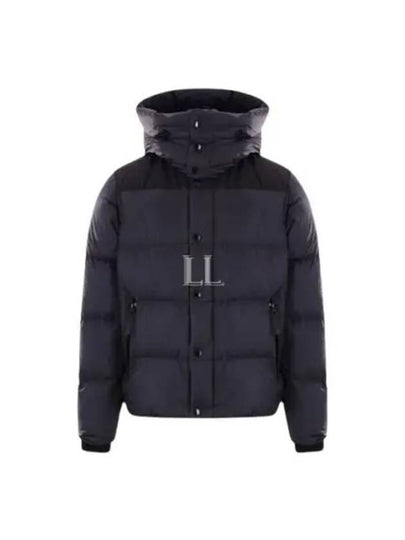 Detachable Sleeve Hooded Short Padding Navy - BURBERRY - BALAAN 2