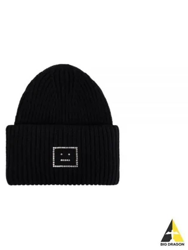 Face Logo Beanie Black - ACNE STUDIOS - BALAAN 2