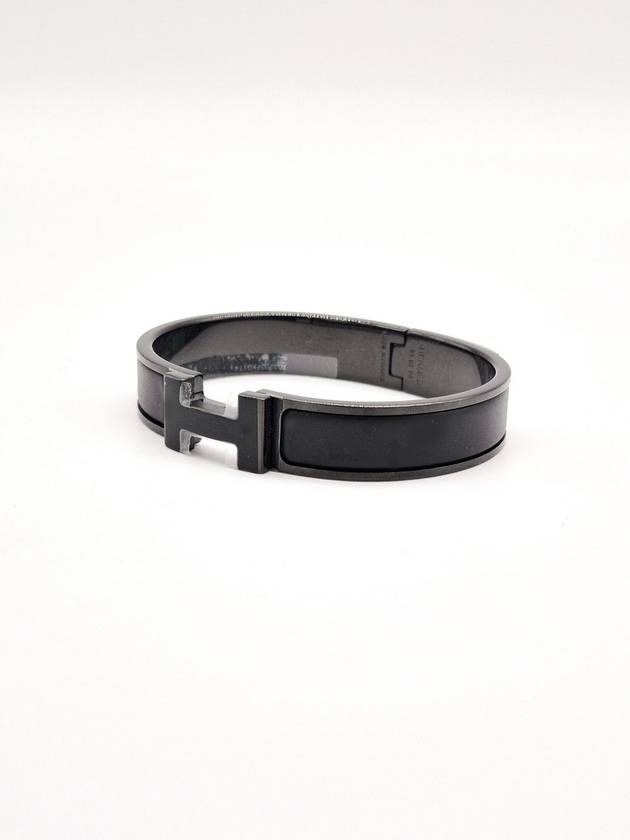 Clic HH So Bracelet Black - HERMES - BALAAN 2